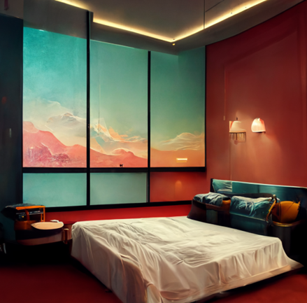 البعد الرابع - تم انشاء الصورة بإستخدام الذكاء الصنعي 